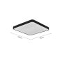 InLight Πλαφονιέρα οροφής LED 96W 3CCT by switch on base από λευκό μέταλλο και ακρυλικό D:50cm 42034-White